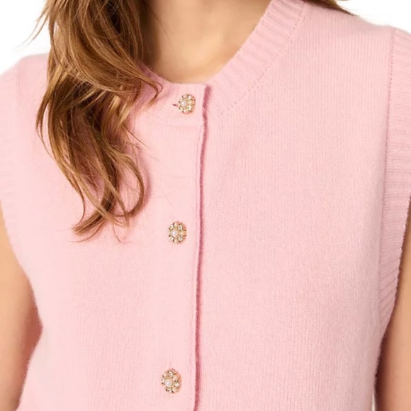 Migavinow Sleeveless Wool Blend Cardigan - Picture 2 of 8